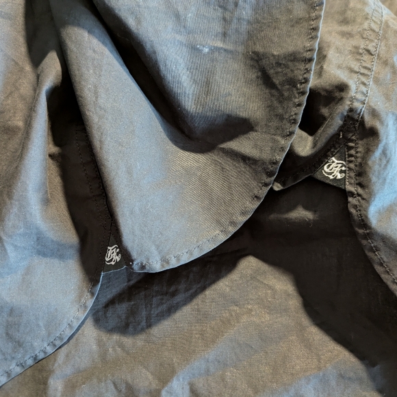 The Kooples Mao-neck Fitted Buttondown Shirt in Black Poplin Cotton - Picture 5 of 8